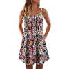 wish amazon new european and american new products spring and summer 2021 printed folded loose sling dress miniinthebox