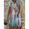 wish independent station amazon 2021 european and american summer new wide printed women