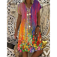 wish independent station amazon 2021 summer new positioning flower print women