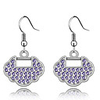 Wishful Lock Crystal Earrings