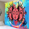 Wit Zwart Sun Moon Mandala Tapijt Muur Opknoping Celestial Wandtapijten Hippie Muur Tapijten Dorm Decor Psychedelische Tapestry