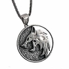 witcher wolf necklace medallion pendant souvenir collection (a) miniinthebox