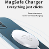 WIWU Magnetic 15W Qi Wireless Charger Fast Wireless Charging For iPhone 12 12 Mini 12 Pro Max AirPods Pro AppleWatch Series Samsung Galaxy Note 20 S20