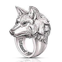 wolf ring for men,  norse viking wolf head ring,  retro wolf totem rings,  wolf signet rings,  amulet ring,  animal wolf jewelry for men boys (9)