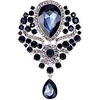 women crystals rhinestone crystals purple brooch pins jewelry accessories
