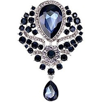 women crystals rhinestone crystals purple brooch pins jewelry accessories