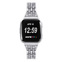 Women Diamond Watch Band for Fitbit Versa / Fitbit Versa Lite Bracelet Stainless Steel Strap Wristband