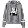 women hunter x hunter friends hoodie killua leorio kurapika gon hisoka cosplay costume sweatshirt pullover for girl(m, grey 15765)