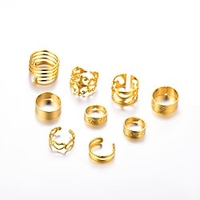 Women Open Ring Hollow Out Gold Copper Casual / Sporty Fashion 1 set Adjustable / Women