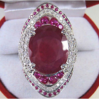 Women Promise Ring Aquamarine Classic Red Copper Joy Stylish Luxury 1pc 6 7 8 9 10 / Women