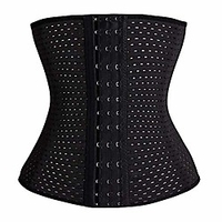 women waist trainer corset breathable invisible waist shaper training waist cincher women tummy control (xl/fits 30.7-33.8 inches waistine,  black) miniinthebox