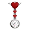 womens girls heart angle wing nurse fob clip on brooch hanging pocket watch litbwat
