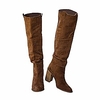 womens high heel knee high boots chunky stacked block heel slip on riding boots miniinthebox