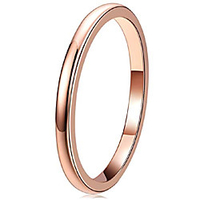 womens rings unique rose gold tungsten carbide for man domed 2mm ring wedding band gifts bands rings for women size 4n