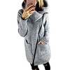 womens warm hooded coat solid high collar jacket oblique side zipper sweatshirt outwear miniinthebox
