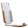 Wood Style PU Back Case for iPhone 4