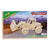 Wooden 3D Bulldozer Puzzle Toy
