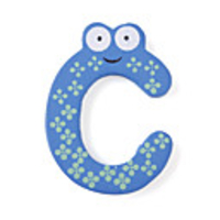 Wooden Alphabet Fridge Magnets Sticker Educational Toy, C Shaped