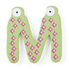 Wooden Alphabet Fridge Magnets Sticker Educational Toy, M Shaped