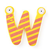 Wooden Alphabet Fridge Magnets Sticker Educational Toy, W Shaped
