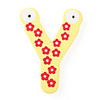 Wooden Alphabet Fridge Magnets Sticker Educational Toy, Y Shaped