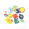 Wooden Cartoon Fridge Magnet,  12pcs