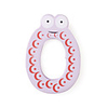 Wooden Cartoon Number Educational Fridge Magnet Sticker, 0 Shaped