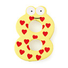 Wooden Cartoon Number Educational Fridge Magnet Sticker, 8 Shaped