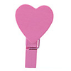 Wooden Cartoon Small Heart clip/Paper Clip, Light Pink