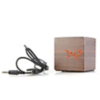 Wooden Decorative Desktop Clock Brown