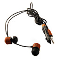 Wooden Earphones with Volume Control Microphone