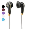Wooden Effect Style Stereo In-Ear Earphones (Assorted Colors)
