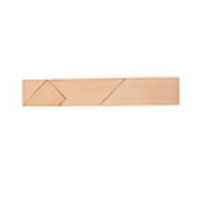 Wooden IQ Enhancer - Makes 100 Puzzle Shapes (Set of 4 Pieces)