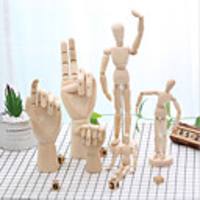 Wooden Joint Human Model Decoration Of Living Room Office Table Figure Decoration