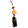 Wooden Laughing Buddha Ornament (3-Pack)