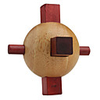 Wooden Lock Puzzle Toy Torpedo IQ Puzzle Magic Cube
