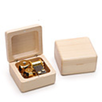 Wooden Music Box Antique Music Box Classic Theme Vintage Creative Picture Frame Novelty Unique Wooden Boys