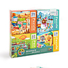 Wooden Puzzle Door Sticker Geometric Pattern City View Wooden 84 pcs Kids Toddler All Toy Gift
