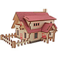 Wooden Puzzle House Professional Level Wooden 1 pcs Kid