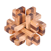 Wooden Puzzle IQ Brain Teaser Kong Ming Lock Luban Lock IQ Test Educational Wooden Classic Kid