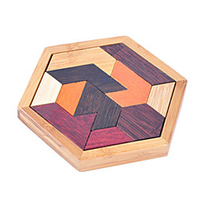 Wooden Puzzle IQ Brain Teaser Luban Lock Fun IQ Test Wood Classic Kid