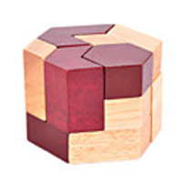 Wooden Puzzle IQ Brain Teaser Luban Lock Fun IQ Test Wood Classic Kid