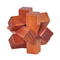 Wooden Puzzle IQ Brain Teaser Luban Lock Fun IQ Test Wood Classic Kid