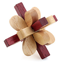 Wooden Puzzle IQ Brain Teaser Professional Level Speed Wooden Classic Timeless Boys