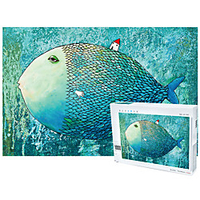 Wooden Puzzle Logic Puzzle Toy Fish Animals Stress and Anxiety Relief Decompression Toys Wooden 1000 pcs Adults Adults