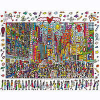 Wooden Puzzle Logic Puzzle Toy People Stress and Anxiety Relief City View Decompression Toys Wooden 1000 pcs Kids Adults Toy Gift / 14 Years Up