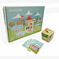 Wooden Puzzle Puzzle Cube Wooden Blocks Professional Level Simple ABS Resin 8 pcs Kid