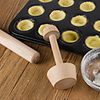 Wooden Tart Tamper Double Side Pastry Pusher 1 Pc