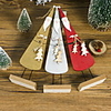 Wooden Three-dimensional Painted Santa Ornaments