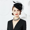 Wool Feather Fascinators Hats Headpiece Classical Feminine Style